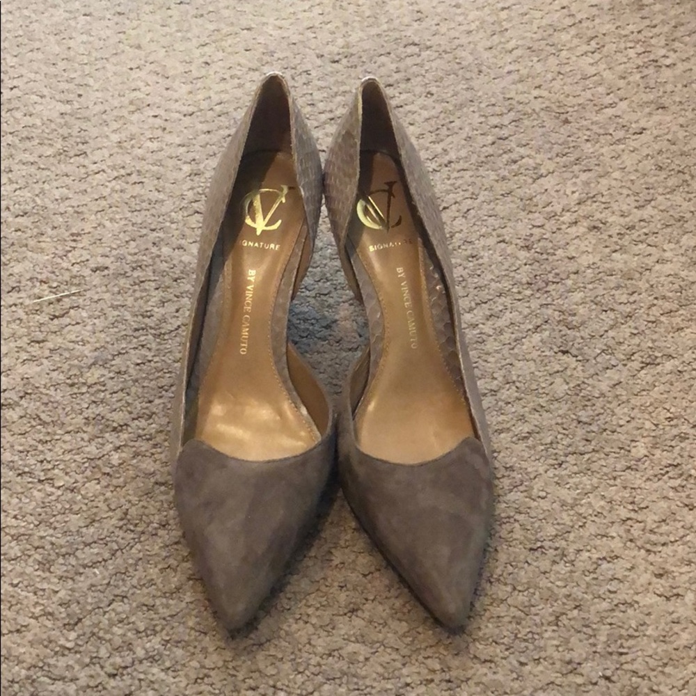 Vince Camuto beige heels 8.5